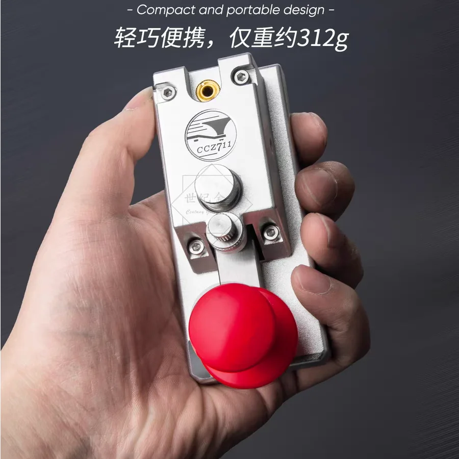 YAO CCZ 711 PRO Magnetic Electric Key Feedback Rebound Direct Bond Force  CW Morse  Mini Key 3.5mm Audio Port Aluminium Alloy