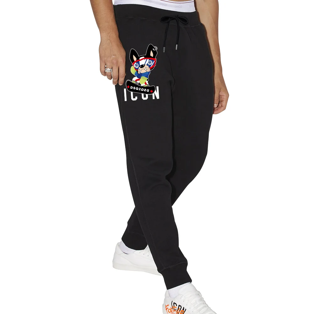 

DSQ2 Мужские свободные хлопковые повседневные брюки, весенние новые длинные брюки без бренда ex, молодежные трендовые брюки со средней талией