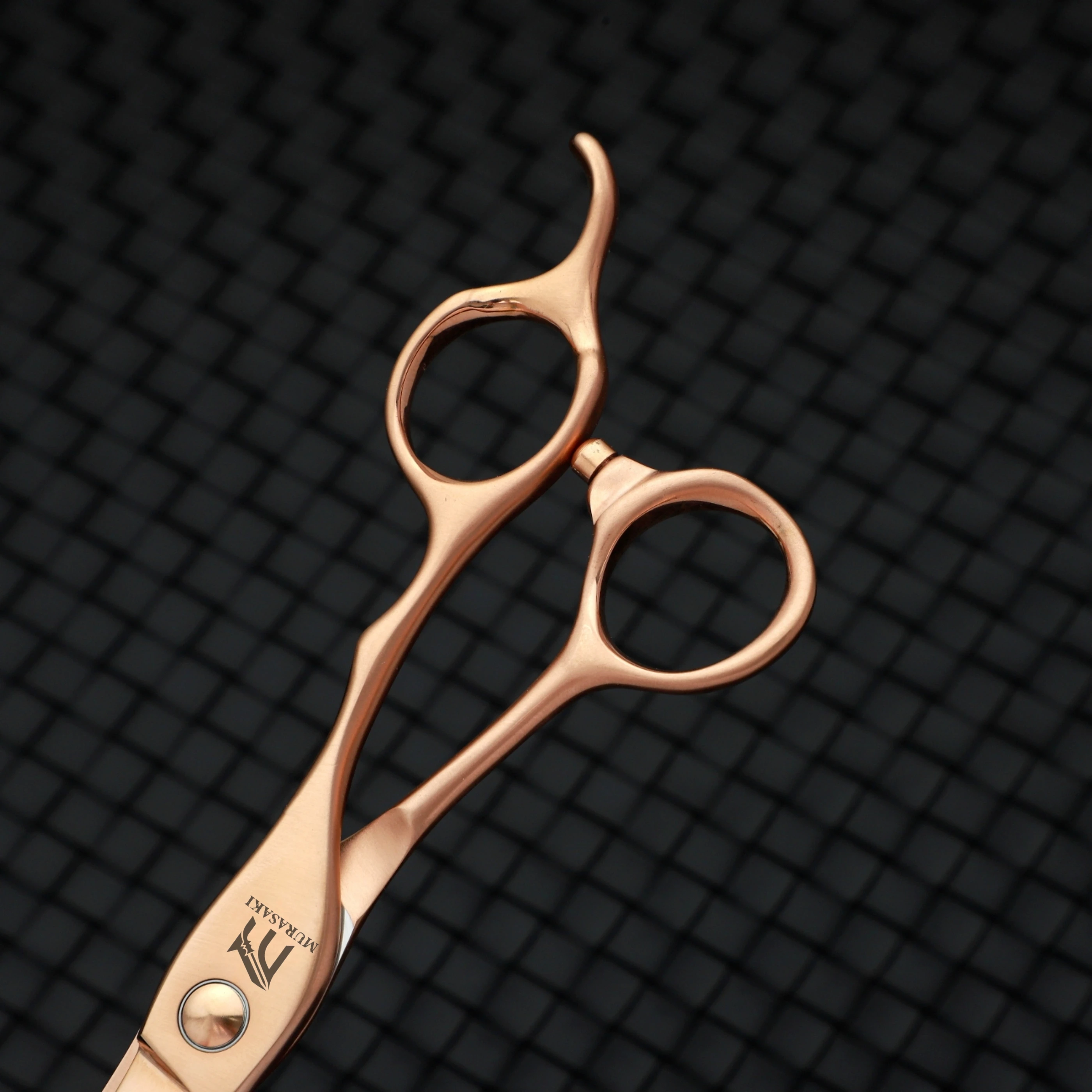 MURASAKI Professionelle Haarschere, spezielles Blindloch-Design, hergestellt aus japanischem VG10-Stahl, 6,3 Zoll mit ergonomisch geformtem Griff – Detail 12