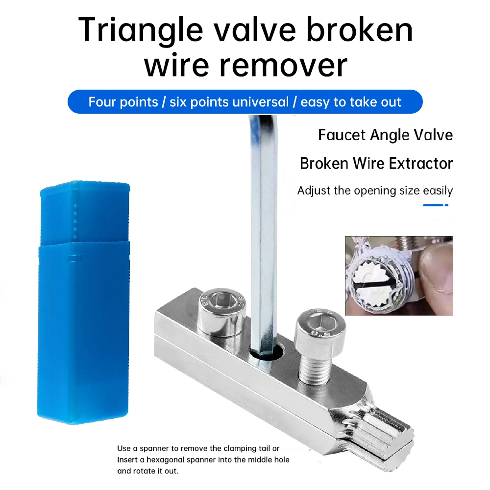 

1 Set Broken Remover Multifunctional Handle Broken Screw Removal Tool Bolt Extractorfor Broken Threads in Faucets/Angle Valves