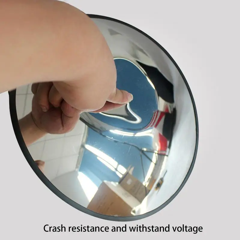30cm Outdoor Security Convex Mirror Adjustable Wide Angle Corner Mirrors for Traffic Safety Road Parking Lot Blindspot Mirror