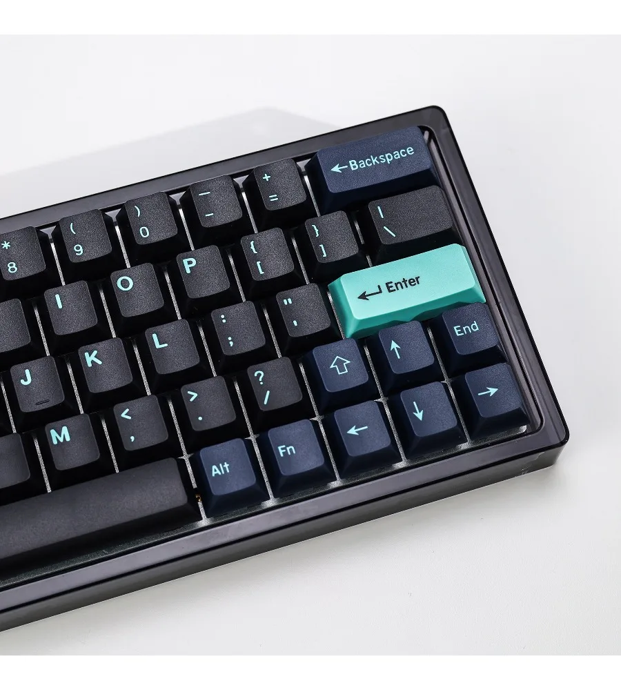 Keycap Personalized two-color craftsmanship Mechanical keyboard PBT material 170-key dark hammerhead shark keycap