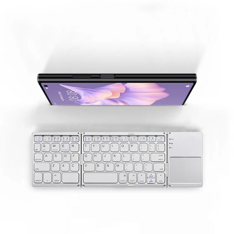 Teclado inalámbrico plegable con Bluetooth para teléfono HUAWEI Mate Xs 2 Mate 50Pro P50 Pocket S Pro E nova 9 SE 10