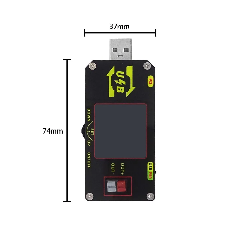 USB Color screen charging tester Numerical control voltage Buck and boost power supply Applicable XY-UMPD