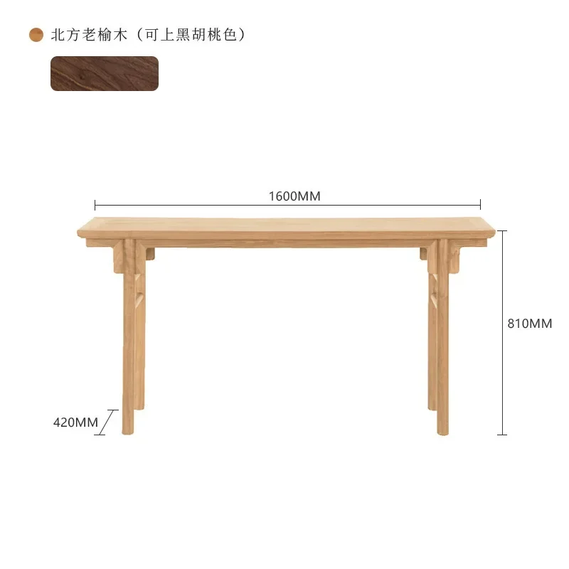 Lemari kayu kenari hitam Cina baru bergaya Zen, lemari strip kepala datar, furnitur desainer Ming kuno