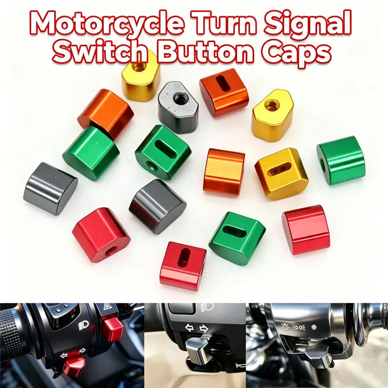 Universal Motorcycle Switch Button Modified Steering Switch Button Universal Headlight Cover Accessories