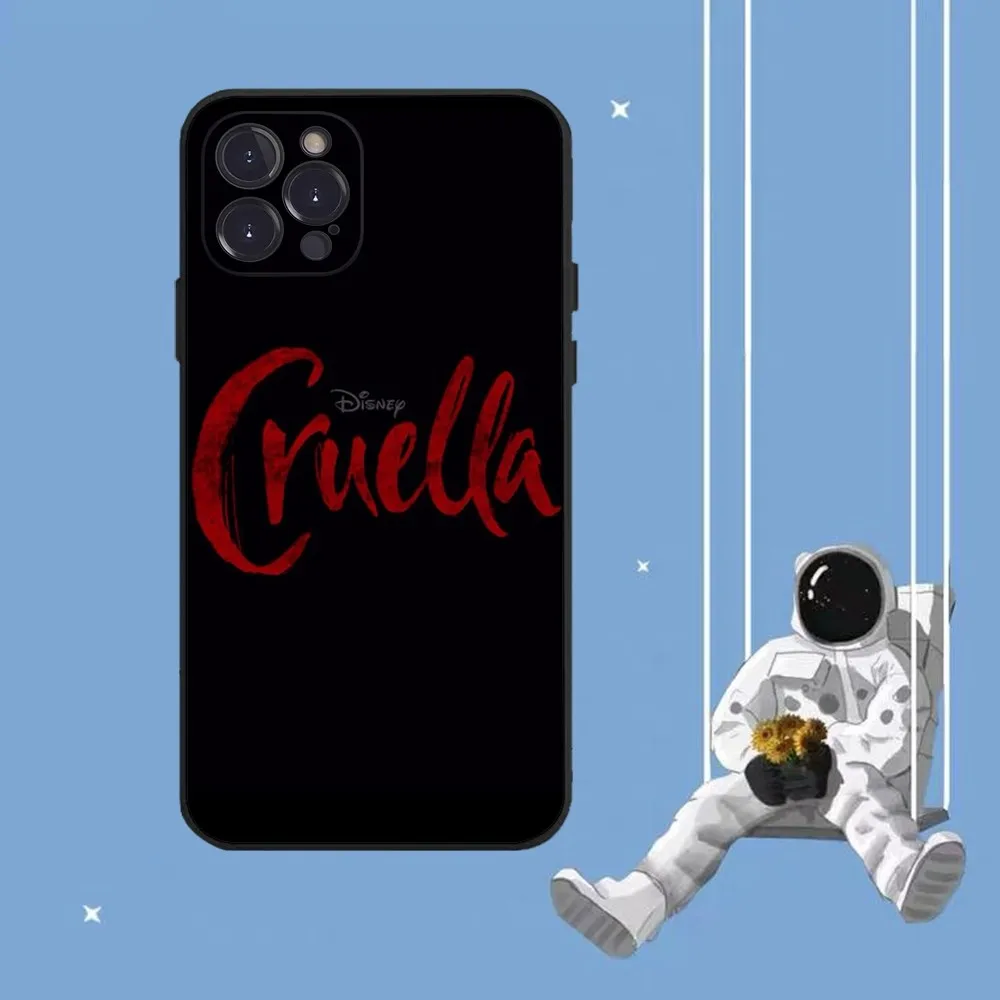 Disney Cruella De Vil Phone Case For iPhone 14 11 12 13 Mini Pro XS Max Cover 6 7 8 Plus X XR SE 2020 Funda Shell