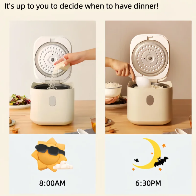 Rice cooker, smart rice cooker, 2.5L smart low-sugar rice cooker for home use, separate sugar for healthy diet, 24-hour reservat