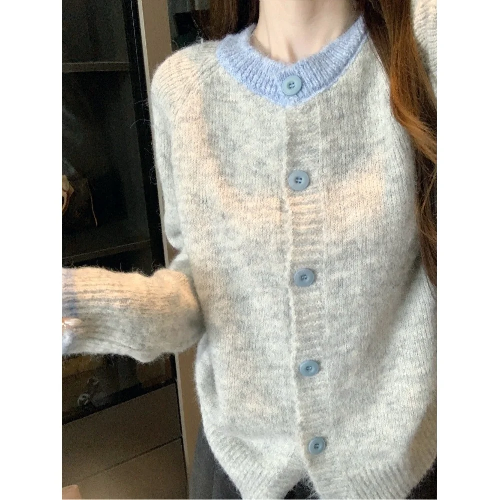 

Korean Sle Soft Long Sve round Ne Sweater Women's Winter New Loose Fit Lazy Slimming Knitted Top Commute Sle