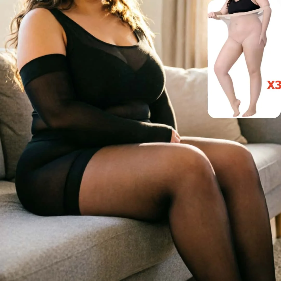 FREEAUCE 3PCS/SET Women Plus Size Pantyhose Tights High Waist Ultra Thin Sheer Elastic Sexy Breathable Anti Hook Stockings 3XL