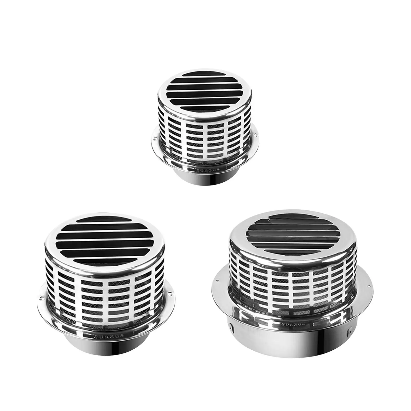 

Stainless Steel Air Vent Home DIY Grille Cover Vent for Heat Transfer Bathroom Home Wall Vents Ventilation Systems Kitchen Fans