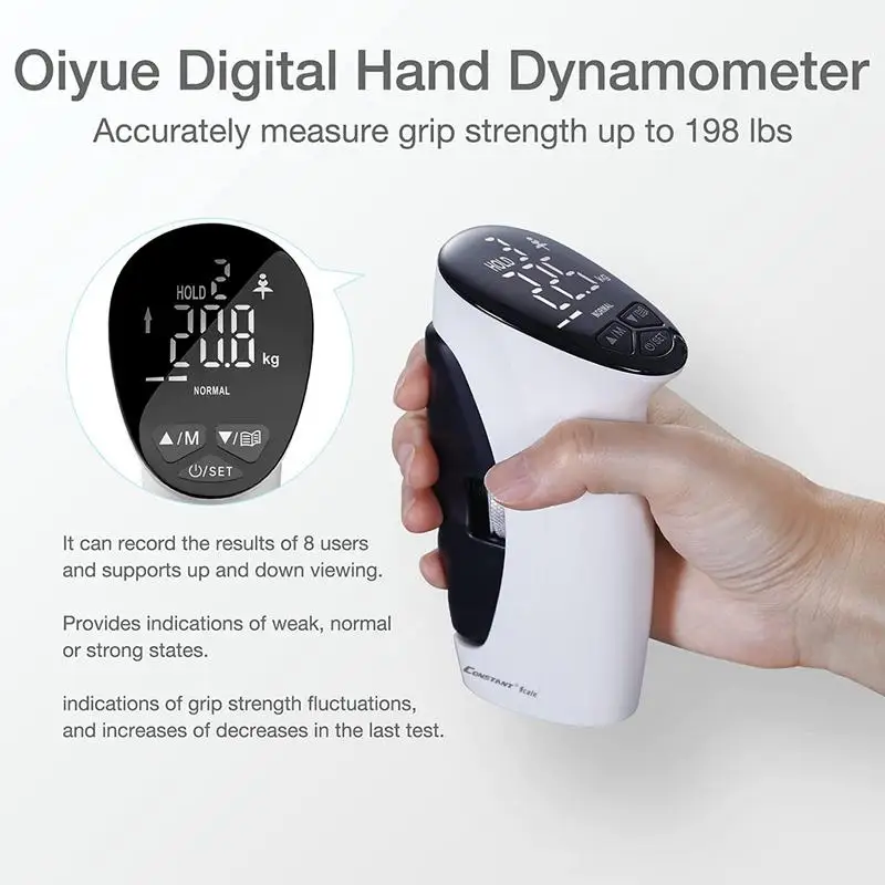 

Grip Strength Trainer Grip Strength Tester Hand Grip Exerciser LED Digital Electronic Grip Strength Measurement Meter for men