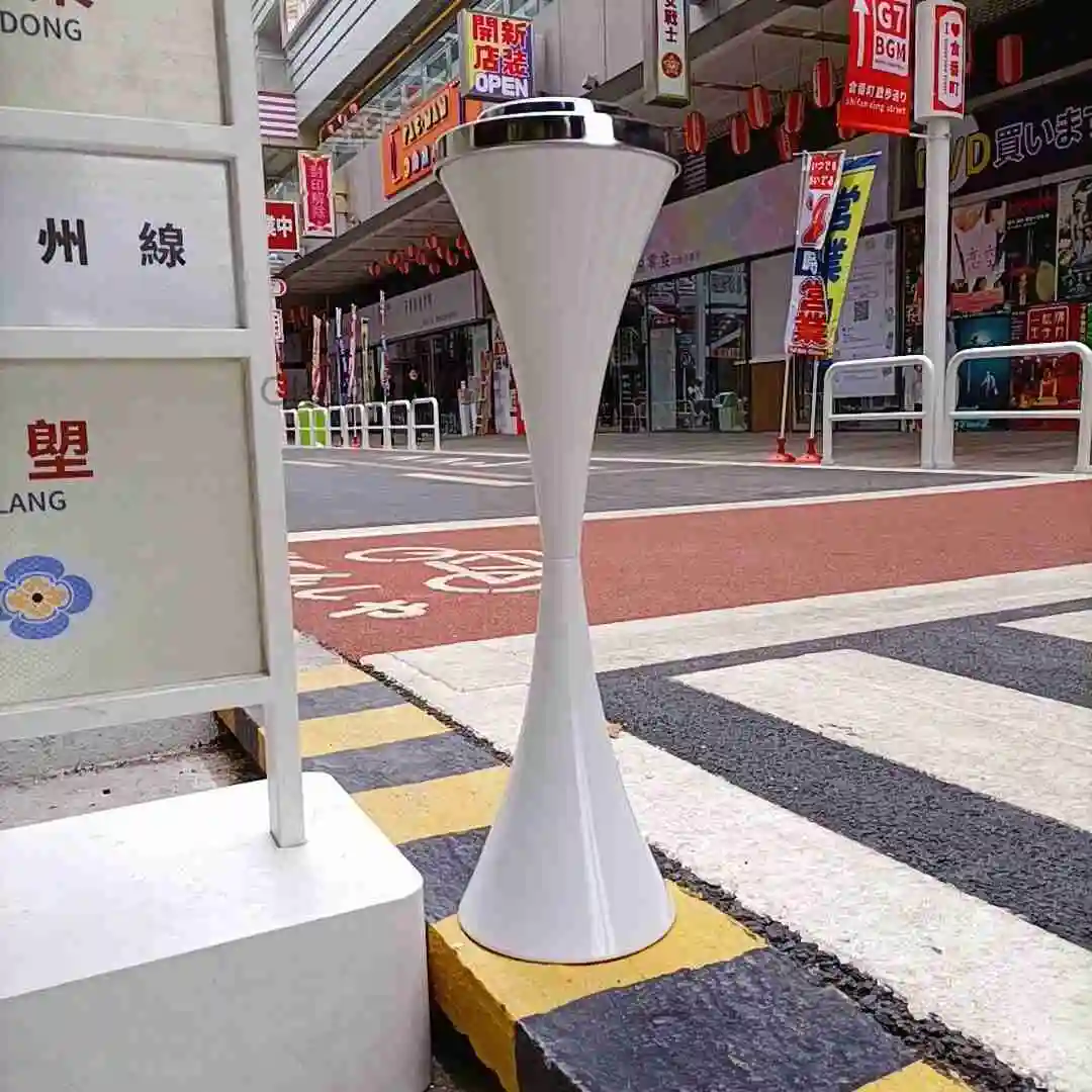 Floor-Standing Bathroom Ashtray with Lid, Creative and Stylish, Suitable for Elevator, KTV, Toilet, Living Room
