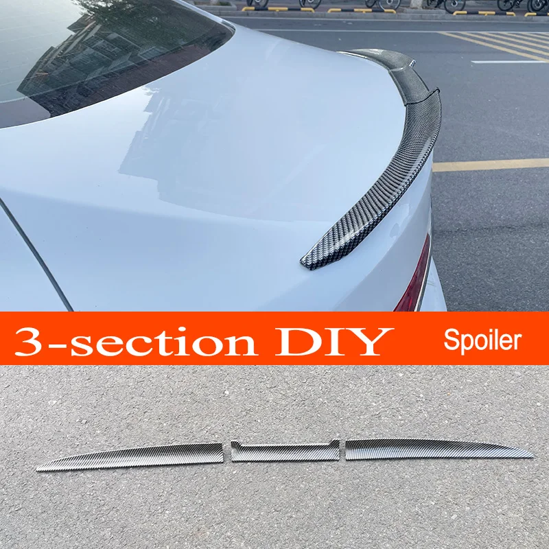 For ≥99% Cars Universal-use DIY 138CM Adjustable 3-Section Car Rear Trunk Wing Lip Spoiler Car Window Roof Top Spoiler