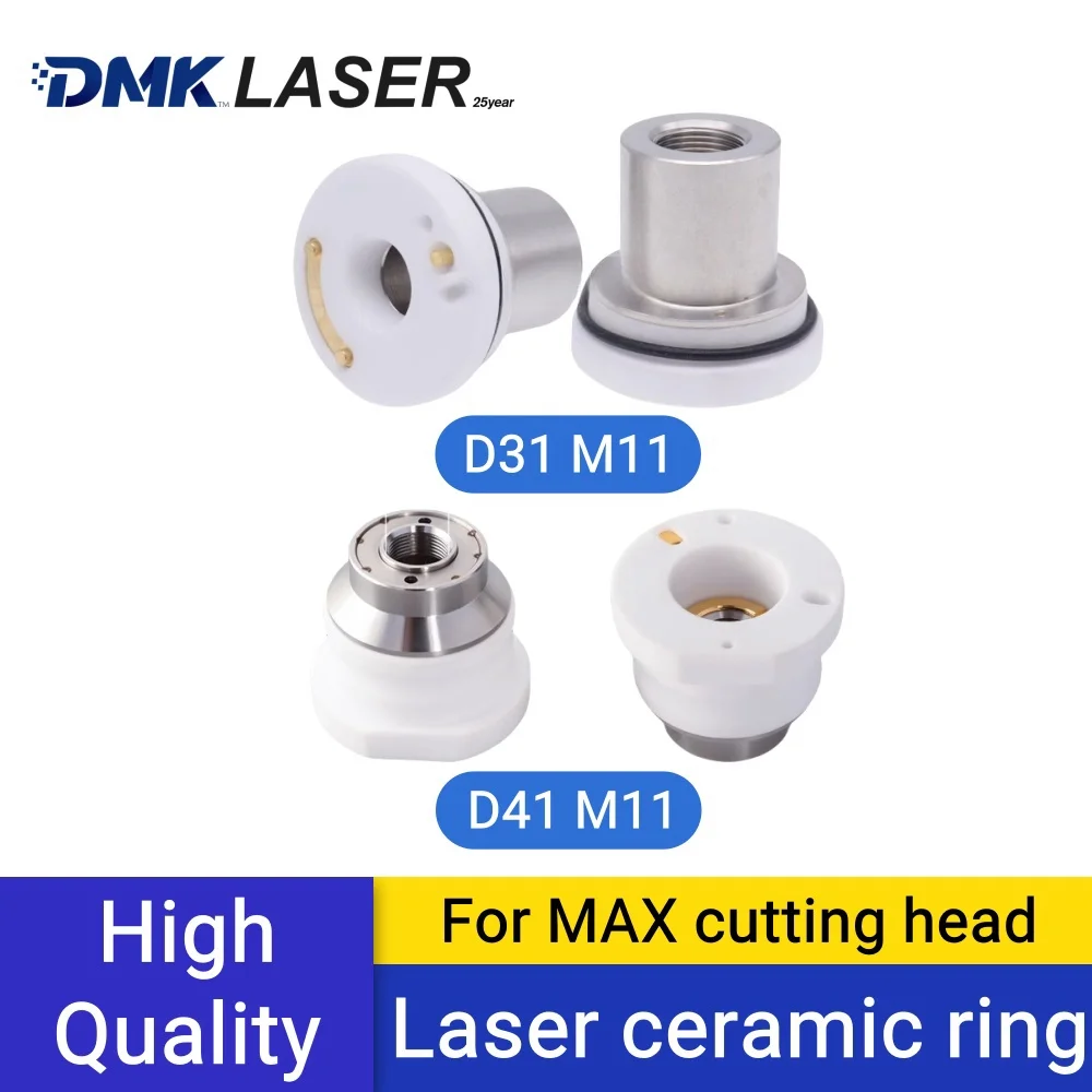 DMK MAX OEM Laser Cutting Ceramic Ring D41 M11/D31 M11 Nozzles Holder Connector Ceramic Body for Laser Cutting Head Insulating