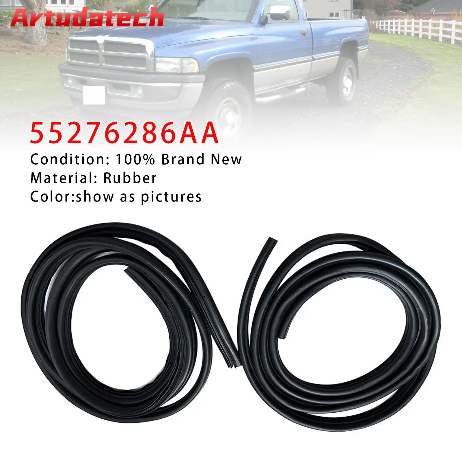 

Artudatech 2 шт. уплотнитель передней двери для Dodge Ram 1500 2500 3500 1994-2002 автомобильные аксессуары