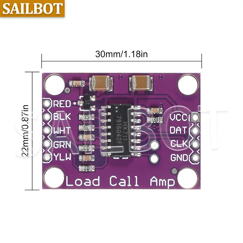 1-10PCS HX711 Weighing Sensor 24-bit A/D Conversion Adapter Load Cell Amplifier Board Weight Sensors