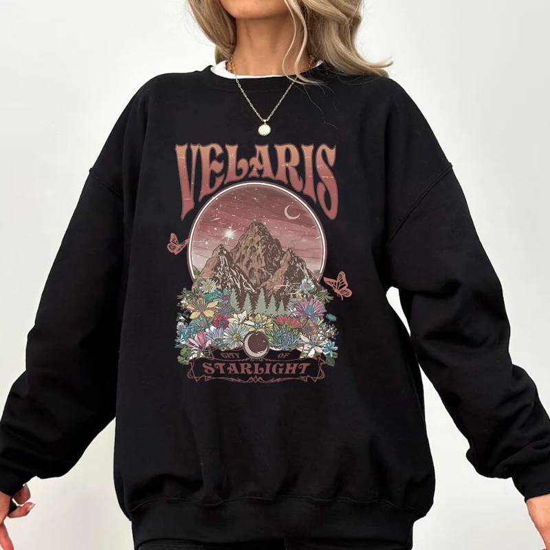 Velaris City of Starlight Sweatshirt Women The Night Court Pullover Hoodie SJM Merch City of Starlight ACOTAR Sweatshirts