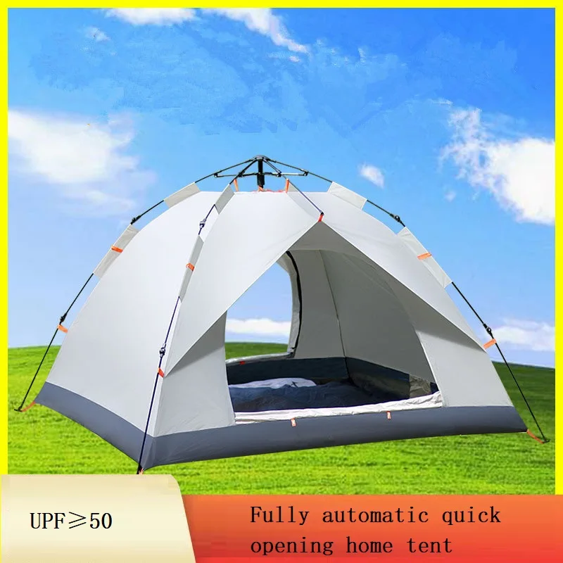 

Camping Automatic Tent One Touch Camping Tent Waterproof Roof Top Tents Double Door Outdoor Beach Fish Shelter Tent 캠핑용품 자동 텐트