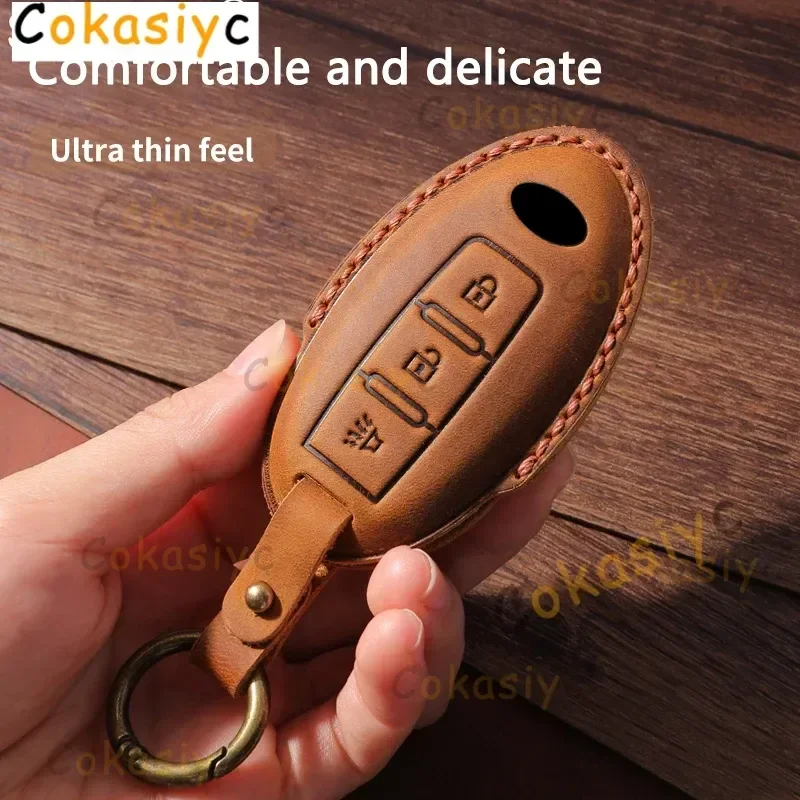 Car Smart 3 Buttons Key Case Fob Keychain Lanyard For Nissan 370Z Armada Kicks Murano Pathfinder Rogue Titan Versa Note Infiniti view 4