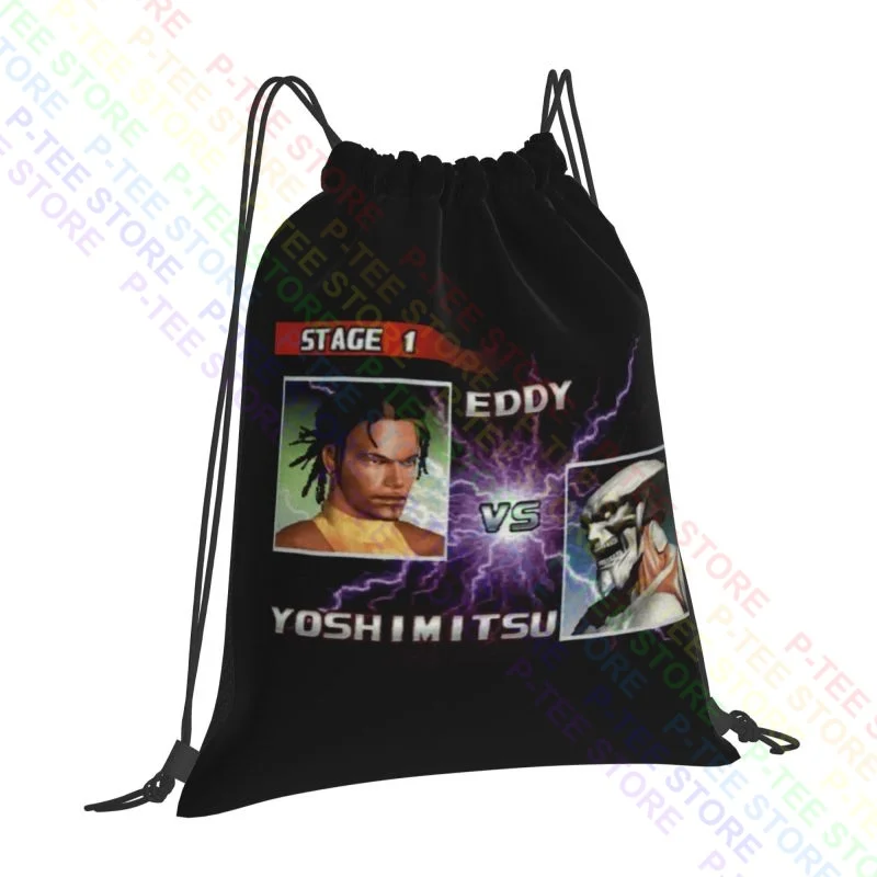 Eddy Gordo Vs Yoshimitsu Tekken 3 Drawstring Bags Gym Bag School Beach Bag Shopping Bag School Sport Bag