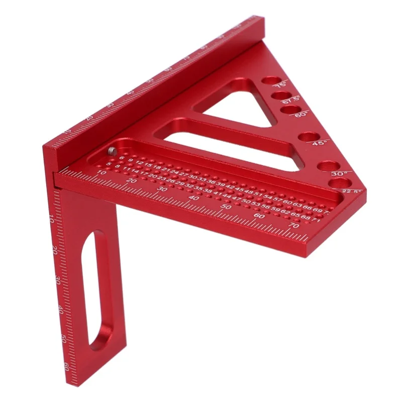 Miter Triangle Ruler Multifunctional High Accuracy Slim Lightweight 3D Multi Angle Measuring Ruler For Woodworking