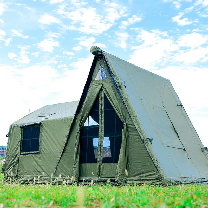 Manual Air Pump Inflatable Tent House Portable and Foldable Cotton Tent