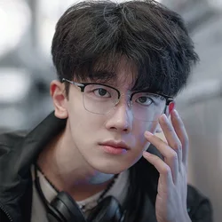 Black Computer Glasses Frame Women Men Anti Blue Light Round Eyewear Blocking Glasses Optical Spectacle Eyeglass metal frame