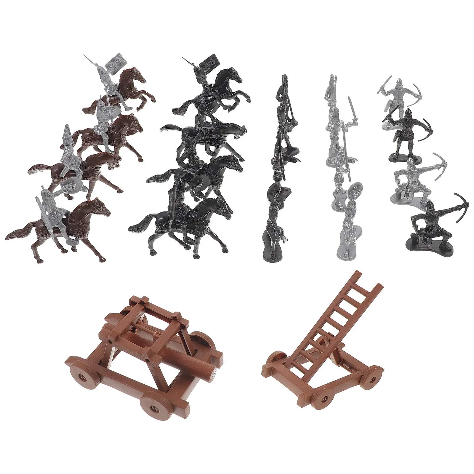 

1Set Miniature People Realistic Middle Ages Sand Table Landscaping Decor Small Soldier Figures