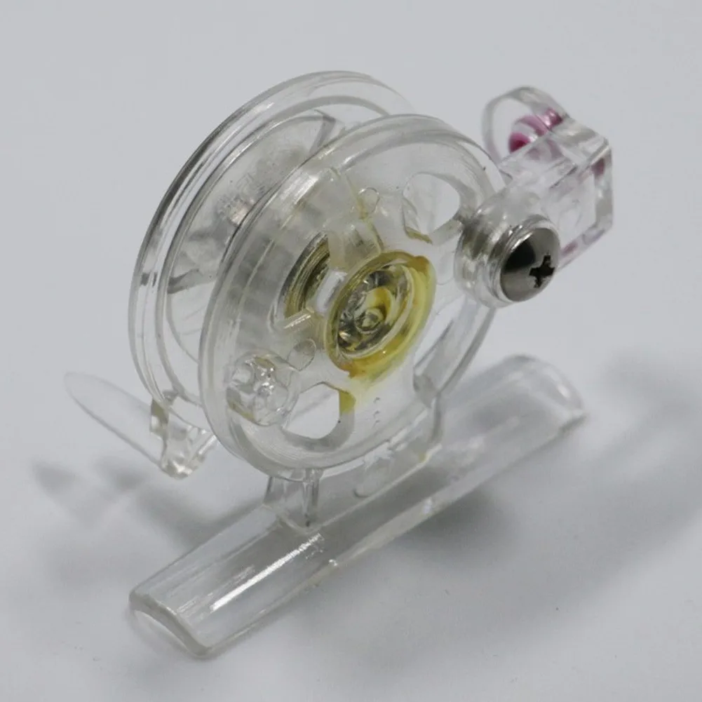

Fishing Reel Raft Fishing Wheel Ice Fishing Reel Portable Right Hand Transparent Plastic Stream Reservoir Pond