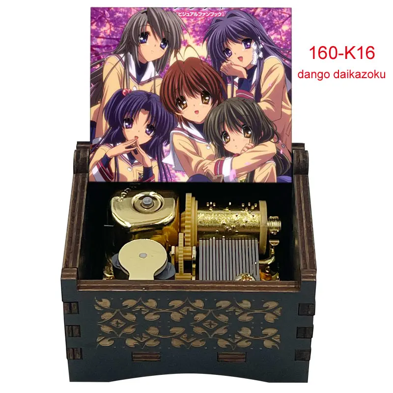 Dango Daikazoku Anime CLANNAD Wooden Music Box Musical Cute