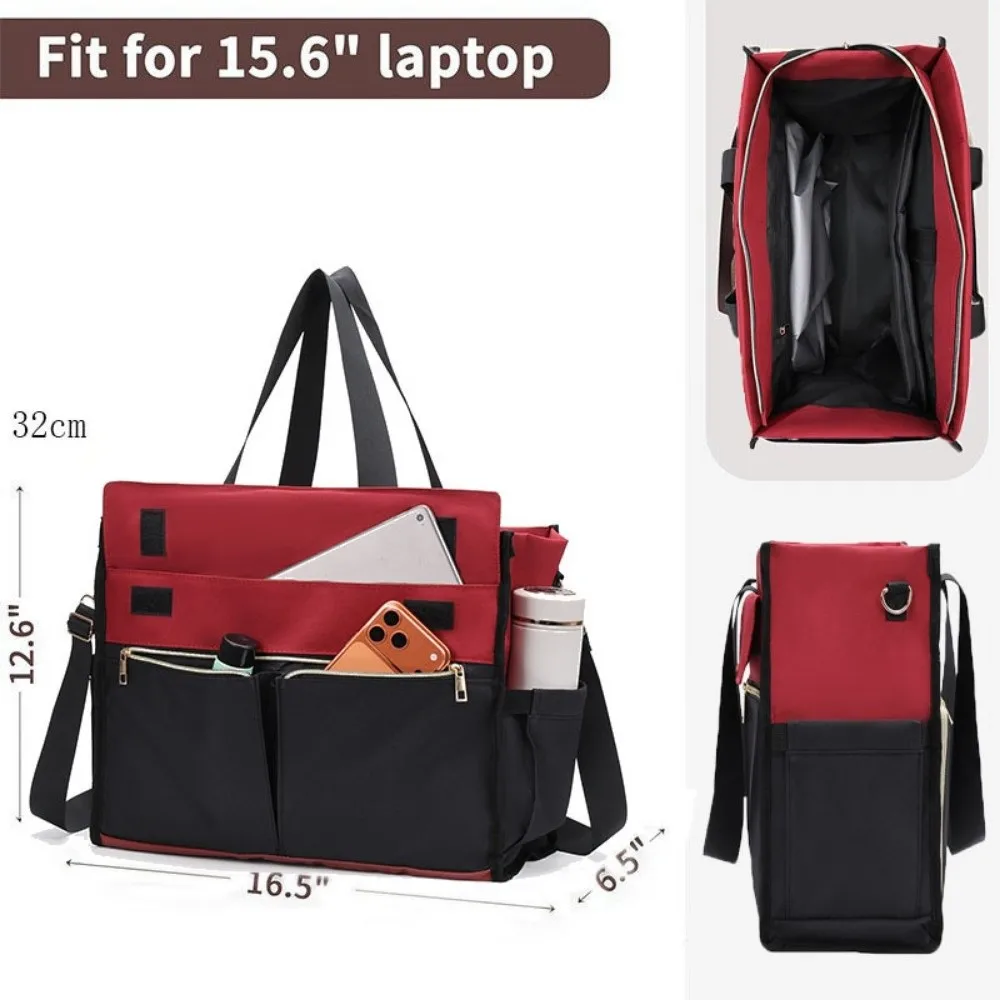New Multifunctional Insulated Lunch Bag Thermal Oxford Fabric Work Tote Bag Shoulder Strap Leak-Proof Cooler Lunch Box Travel
