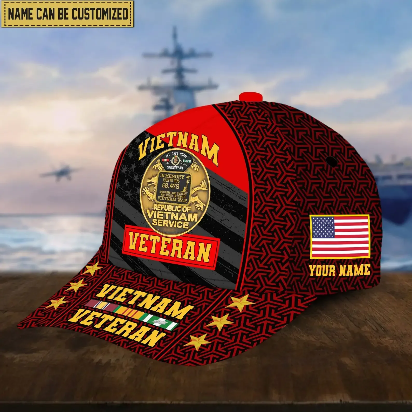 Customization Vietnam Vets Baseball Caps Proudly Serve Military Hat For Men Eagle Crest Military Hats Patriotic Cap Gift For Hat