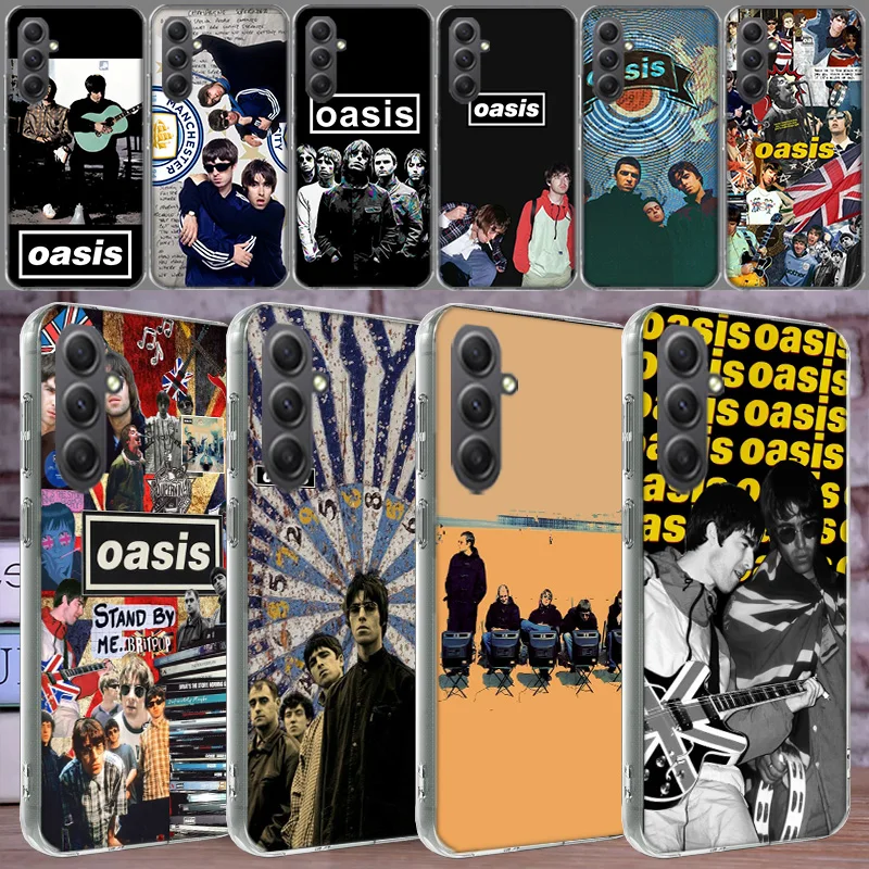 Band O-oasis Phone Case for Samsung A16 A26 A36 A56 A17 A37 A57 A07 A06 A02S A03 A04S A05S Galaxy Note 20 10 A50S A71 A51 A31 A3