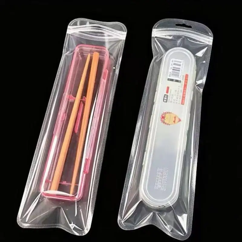 50 Stück lange, transparente Plastiktüten für DIY-Schmuck, Bastelarbeiten, Nagel- und Wimpernverpackung, Aufbewahrung und Präsentation. – Detail 5