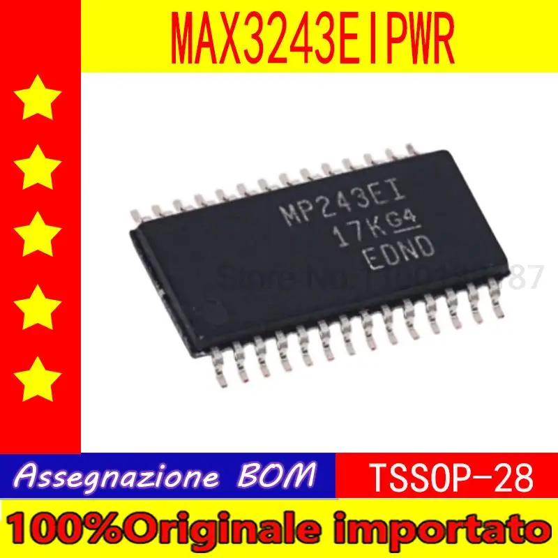 10pcs/lot  MAX3243EIPWR  MP243EI  TSSOP28 Interface transceiver IC chip