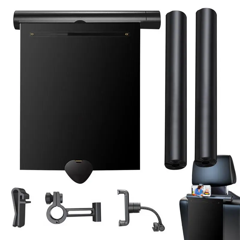 

Portable Car Back Seat Trash Container Phone Mount Roller Type Trash Bag With Phone Holder Car Interior Accessories