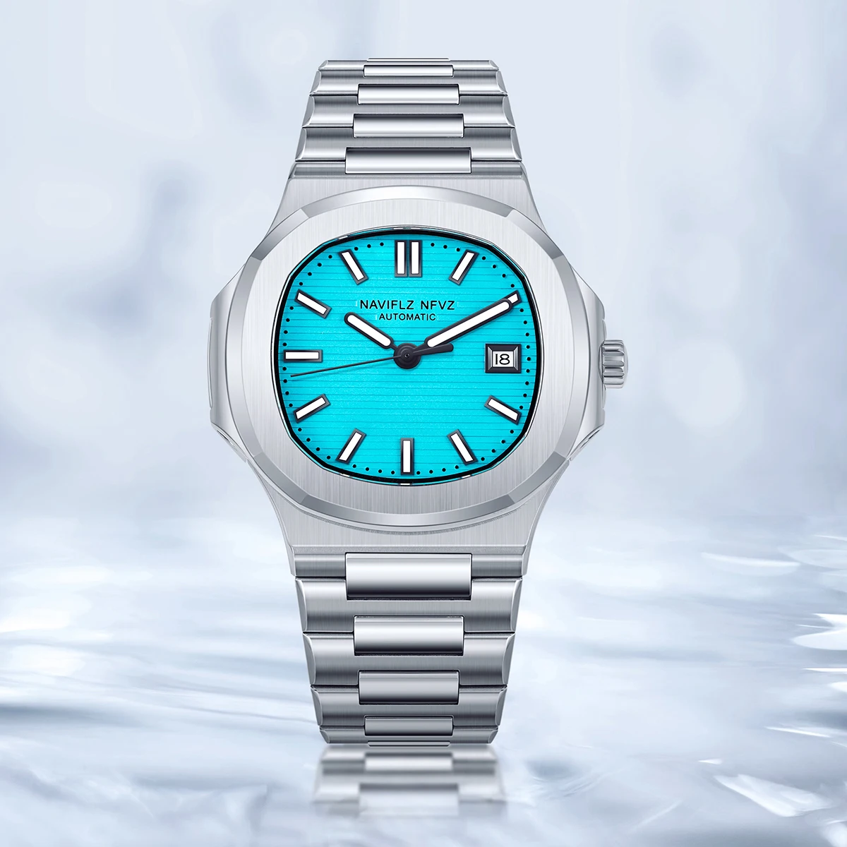 NAVIFLZ NFVZ 5711 Series Fashion Couple Automatic Wristwatch 40MM Dial Simple Elegant Design Japan Miyota 8215 Mov Stainless
