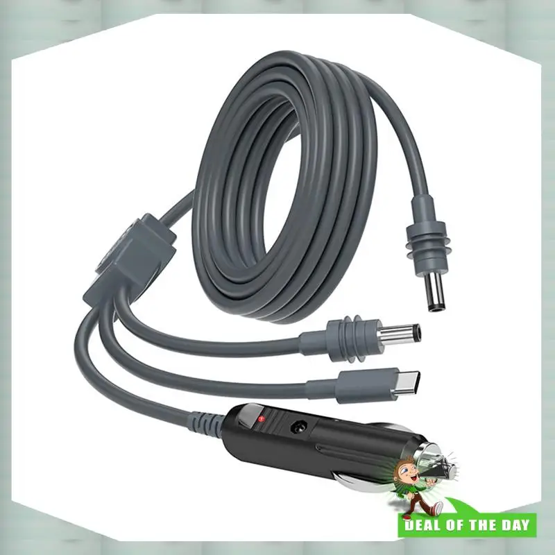 تسليم 24 ساعة 10 متر لـ Starlink Mini 3 في 1 Type-C/DC وصلة كابل الطاقة لـ Starlink Mini Car ولاعة السجائر التوصيل والتيار المستمر Mal