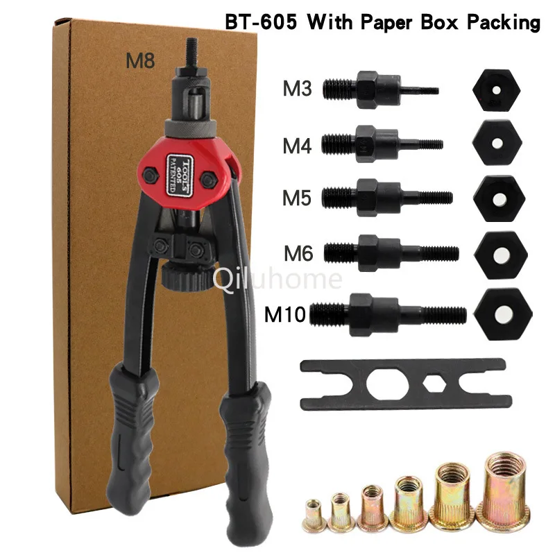 Double Handle Manual Pull Rivet Nut Gun Pull Mother Riveter M3-M10 Riveting Gun