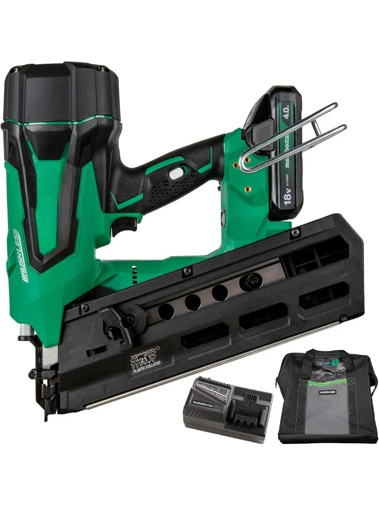 HOME.Cordless 18V MultiVolt™ Framing Nailer Kit | 21 Degree Magazine | Round Head Nails from 2-Inch up to 3-1/2-Inch | 1-18V 4.0