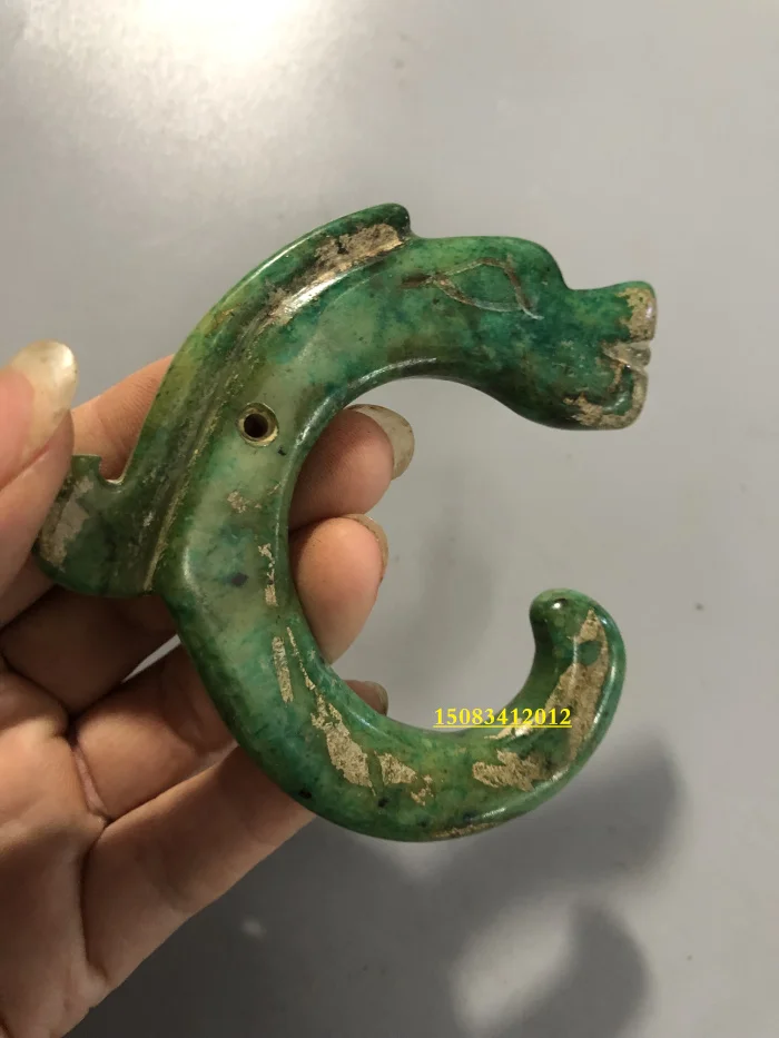 Ancient Jade Pig Dragon Jade Stone Ancient Small Pendant Handle Small Xiuyan