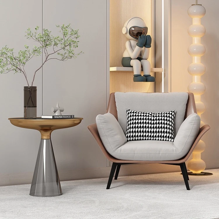 

Роскошное популярное дизайнерское кресло-софа в стиле ваби-саби для дома, обивка для гостиной, акцентное кресло для отеля и жилых помещений