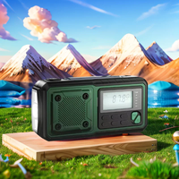 multifunction 5000mAh Portable Emergency Solar Power Radio Hand Crank Charging AM/FM SW multi BAND Radio Led Reading Flashlight