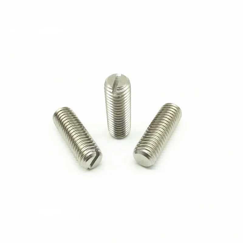 TRBNYJU 1pcs M10 stainless steel word flat  screw meter headless screws home decoration bolts 25mm-40mm length