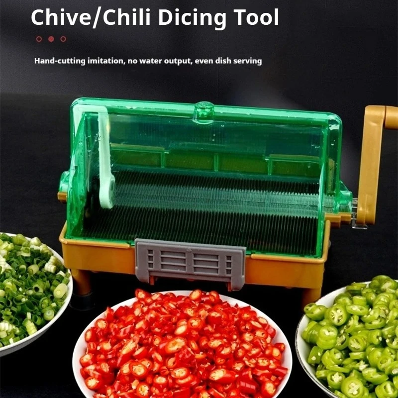 Chili onion coriander hand cutter garlic hand crank design efficient kitchen tool