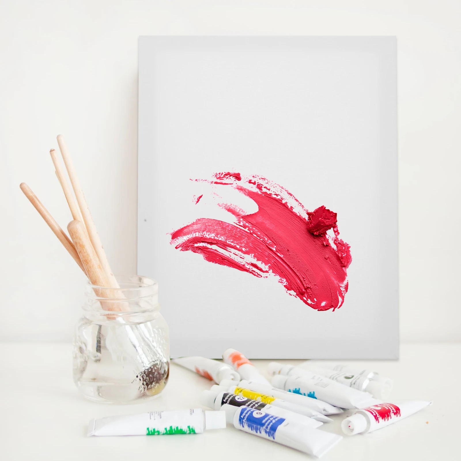

2 Pcs Picture Frame Student Painting Artwork Frames Oil Canvas Supply White Artist Blank Child
