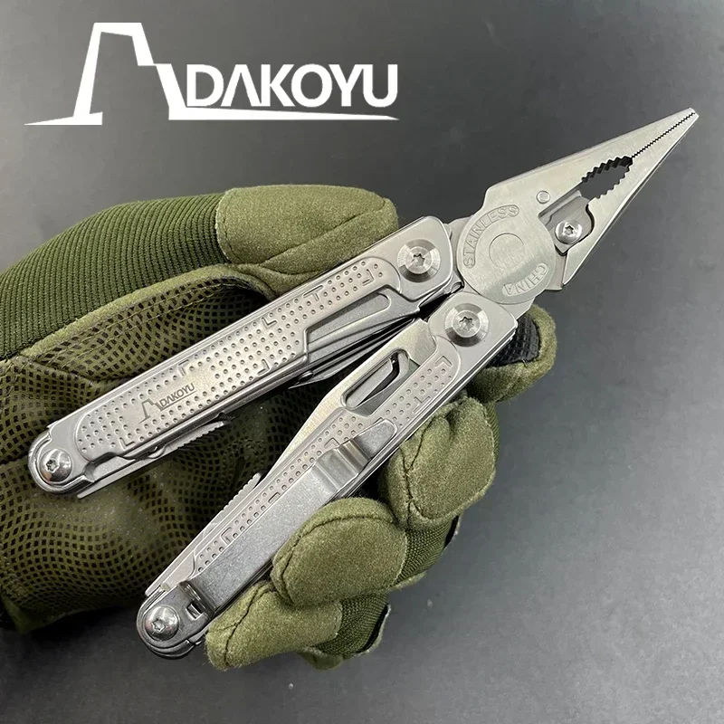 DAKOYU 20 in 1 Folding Multitool Pliers Multi-functional Combination Tool Pliers Folding Scissors EDC Outdoor Equipment