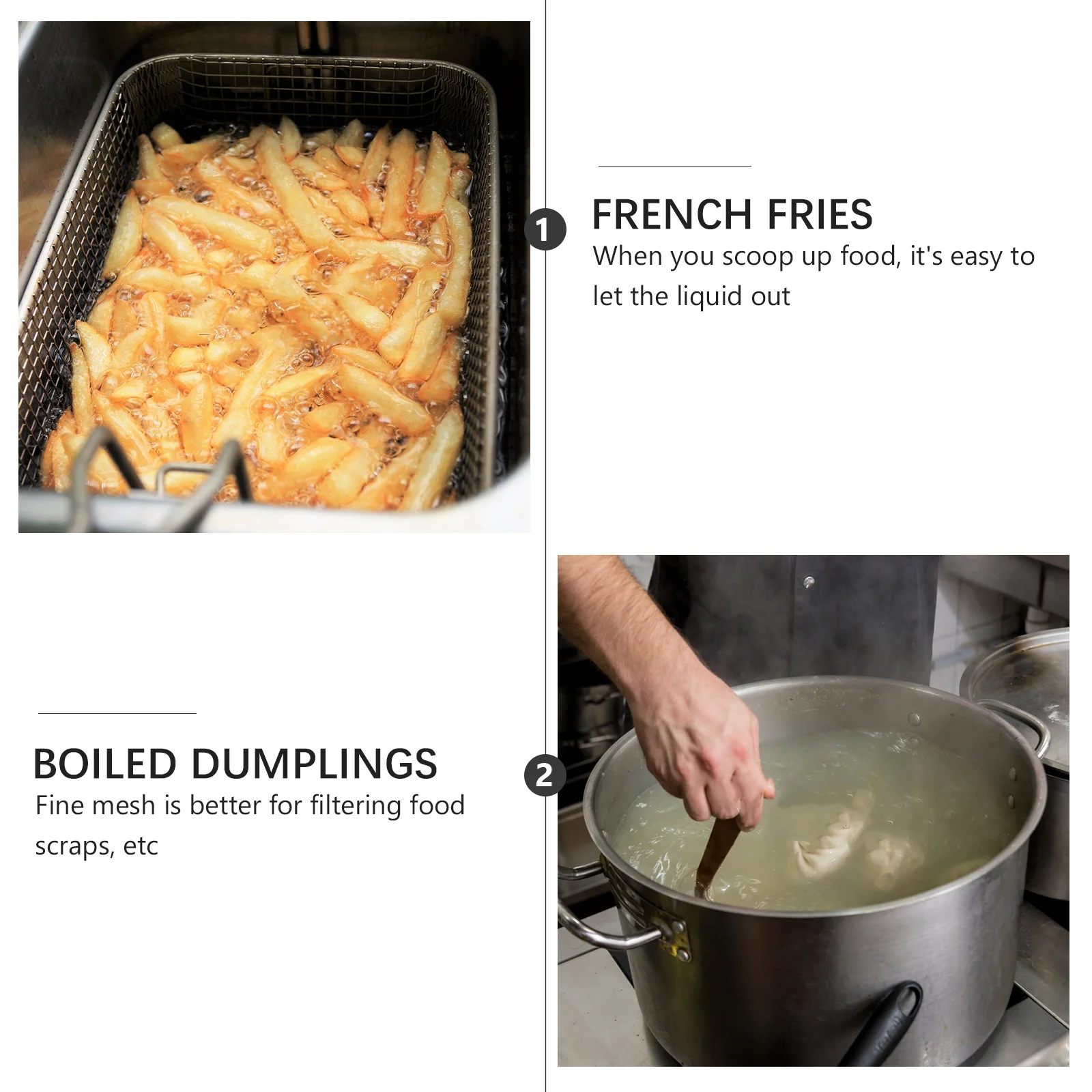 

2Pcs Stainless Steel Flour Sieves Sifting Strainer Safe Kitchen Supplies Silver Flour Sieves Stainless Steel Sifter