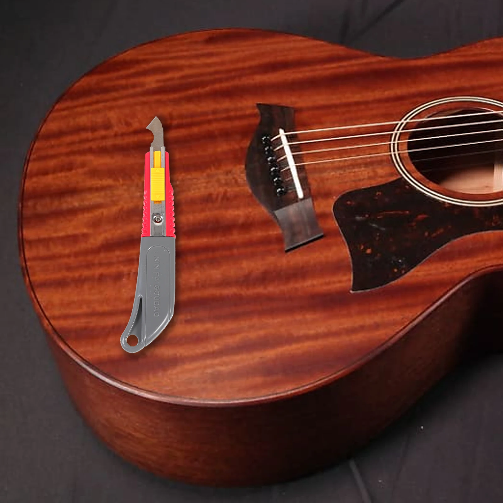 

2Pcs Fret Slot Cleaning Guitar Ukulele Bass M Tool Lightweight Compact Size Plastic Metal Material